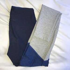Outdoor Voices Full Length Tri-Tone Leggings